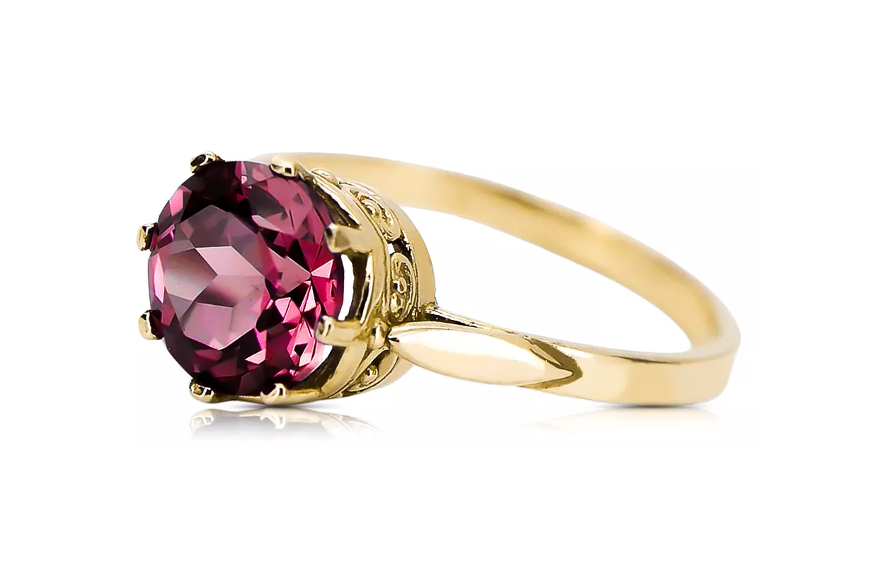 Ruby 14K Yellow gold Ring Vintage vrc366y
